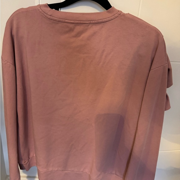 Ted Baker Ruffle Shoulder Sweatshirt | Mauve Pink | Size 2 - Picture 4 of 4